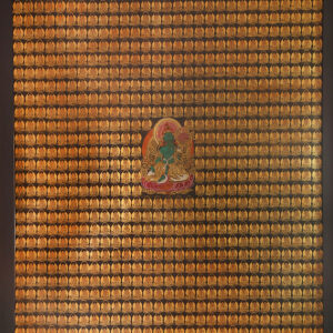 1000 Buddhas with green Tara
